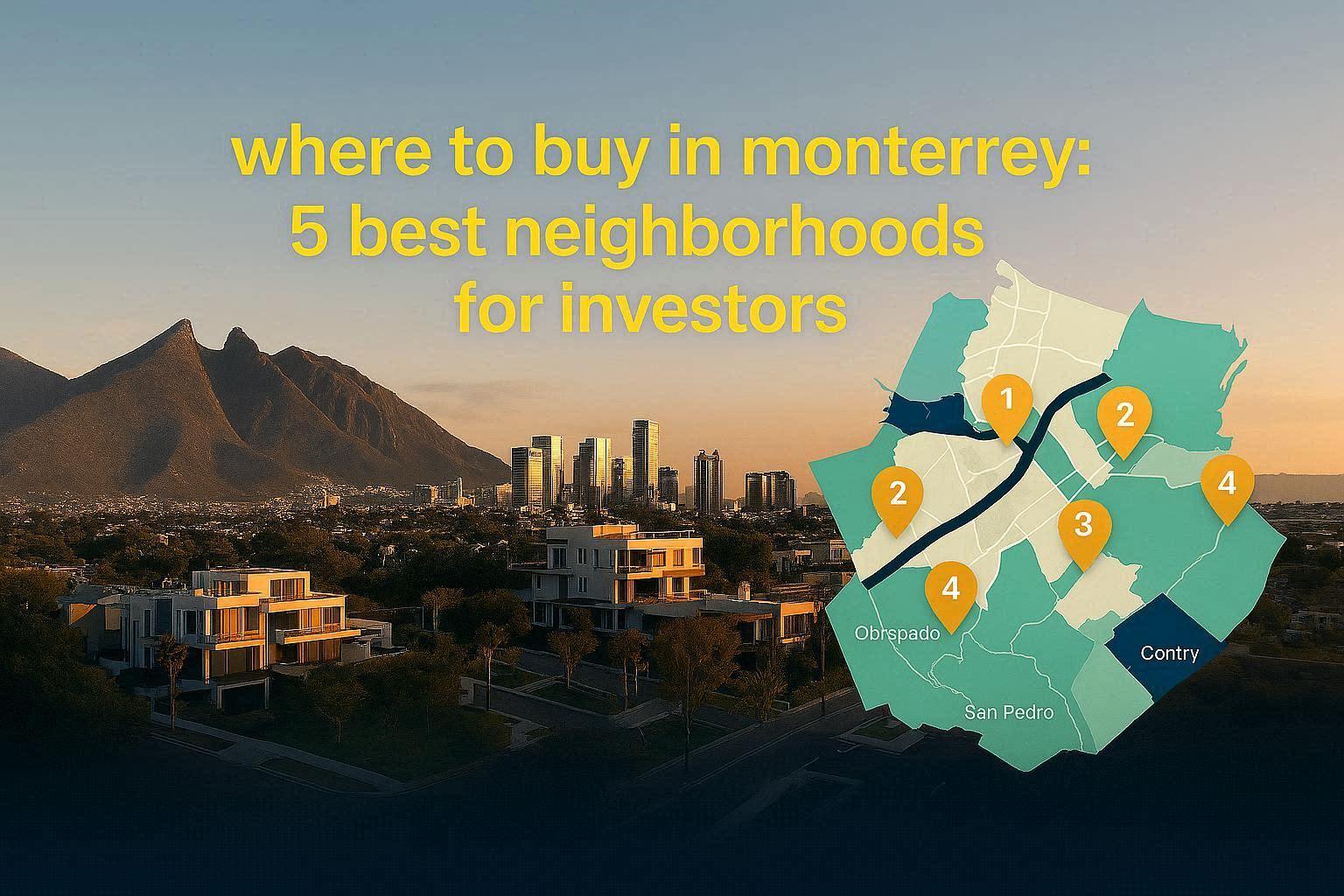 在蒙特雷哪里买房:最适合投资者的5个社区